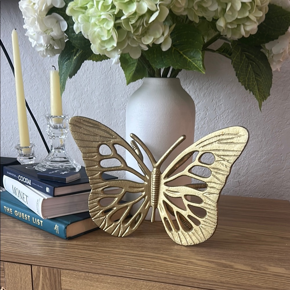 Gold butterfly decor